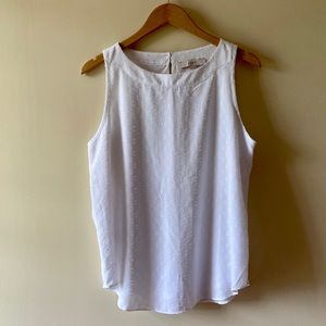 ⭐BOGO SALE⭐ LOFT Sleeveless White Blouse
